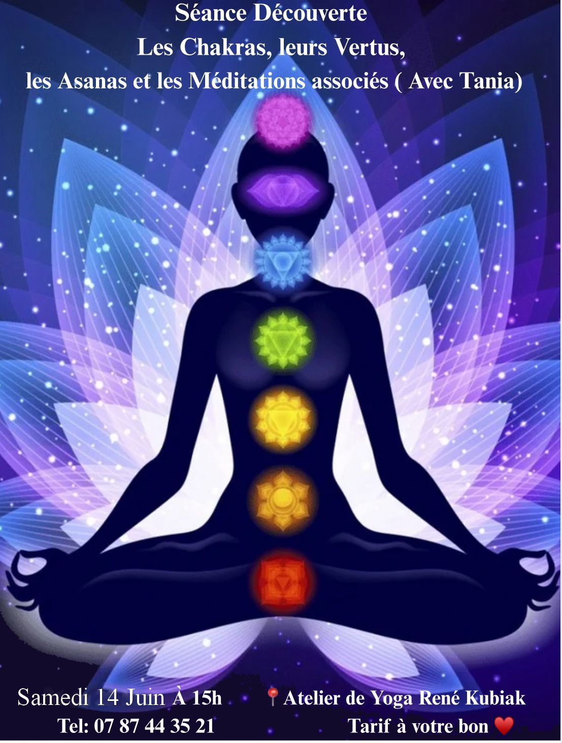 yoga des chakras avec Tania